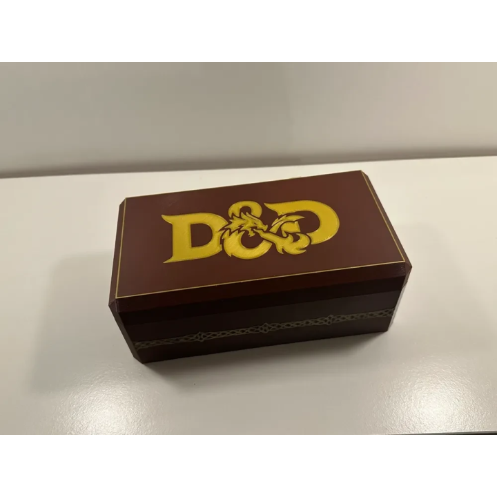Coffre à Dés Premium "Grimoire & Trésor" avec Présentoir Amovible (3 Sets de JDR)