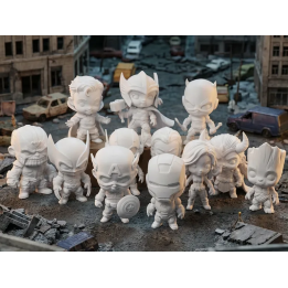 Figurines Chibi Super-Héros Marvel