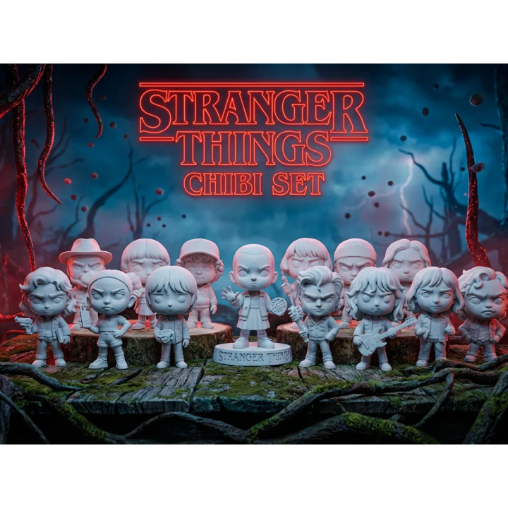 Figurines Chibi « Stranger Things »
