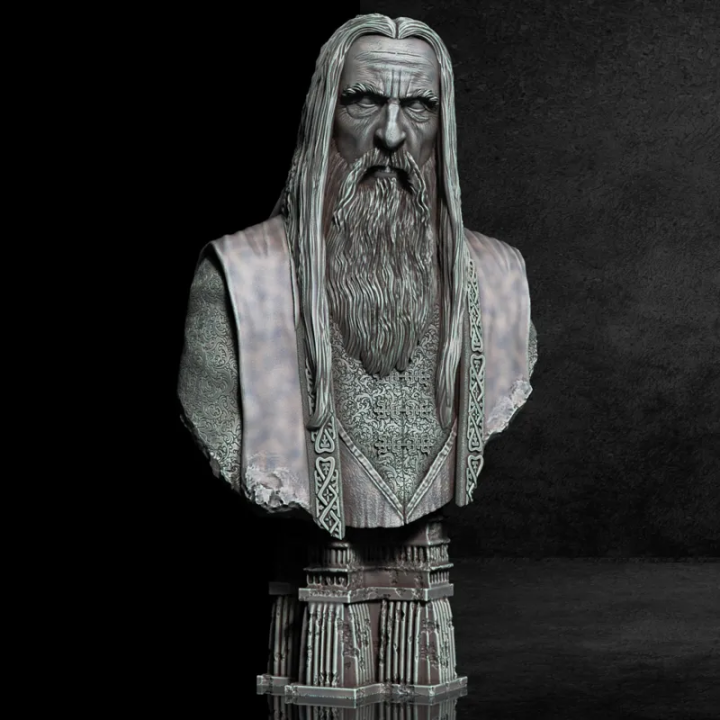 Statue Saroumane - Le Mago d'Isengard