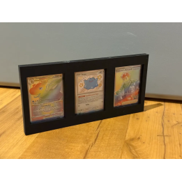 Cadre d'Affichage Premium pour 3 Cartes TCG sous Toploader